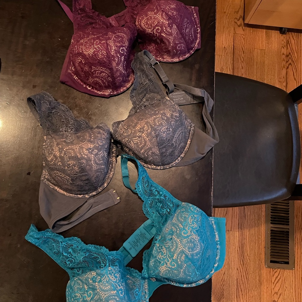 3 Third love push-up sexy bra’s size 40c
